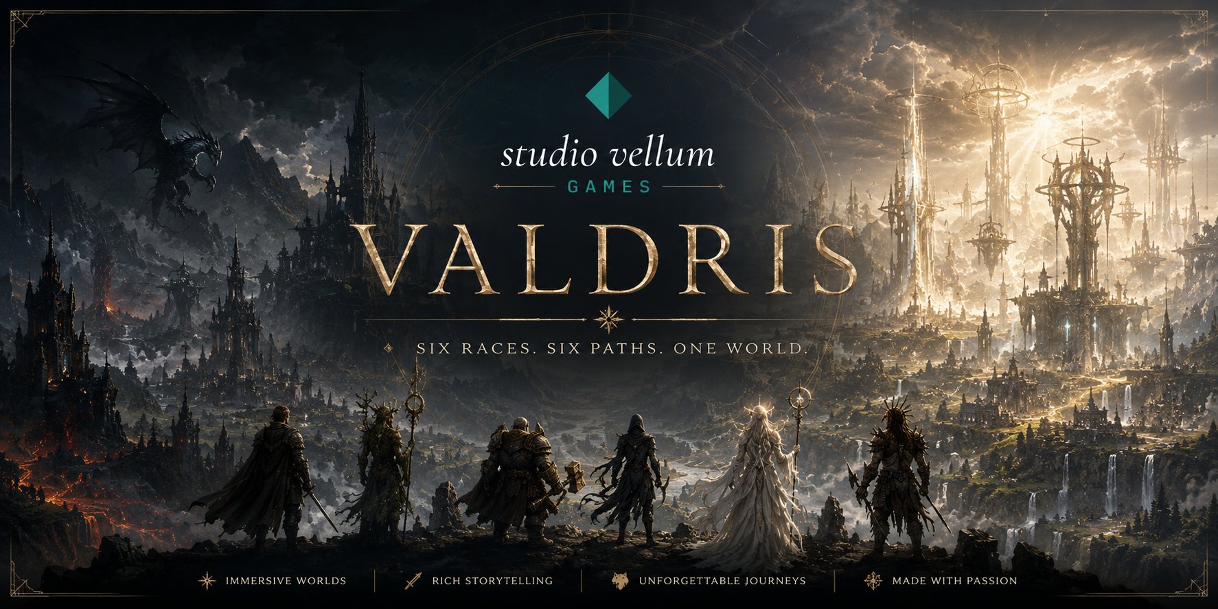 Valdris — Six races. Six paths. One world.